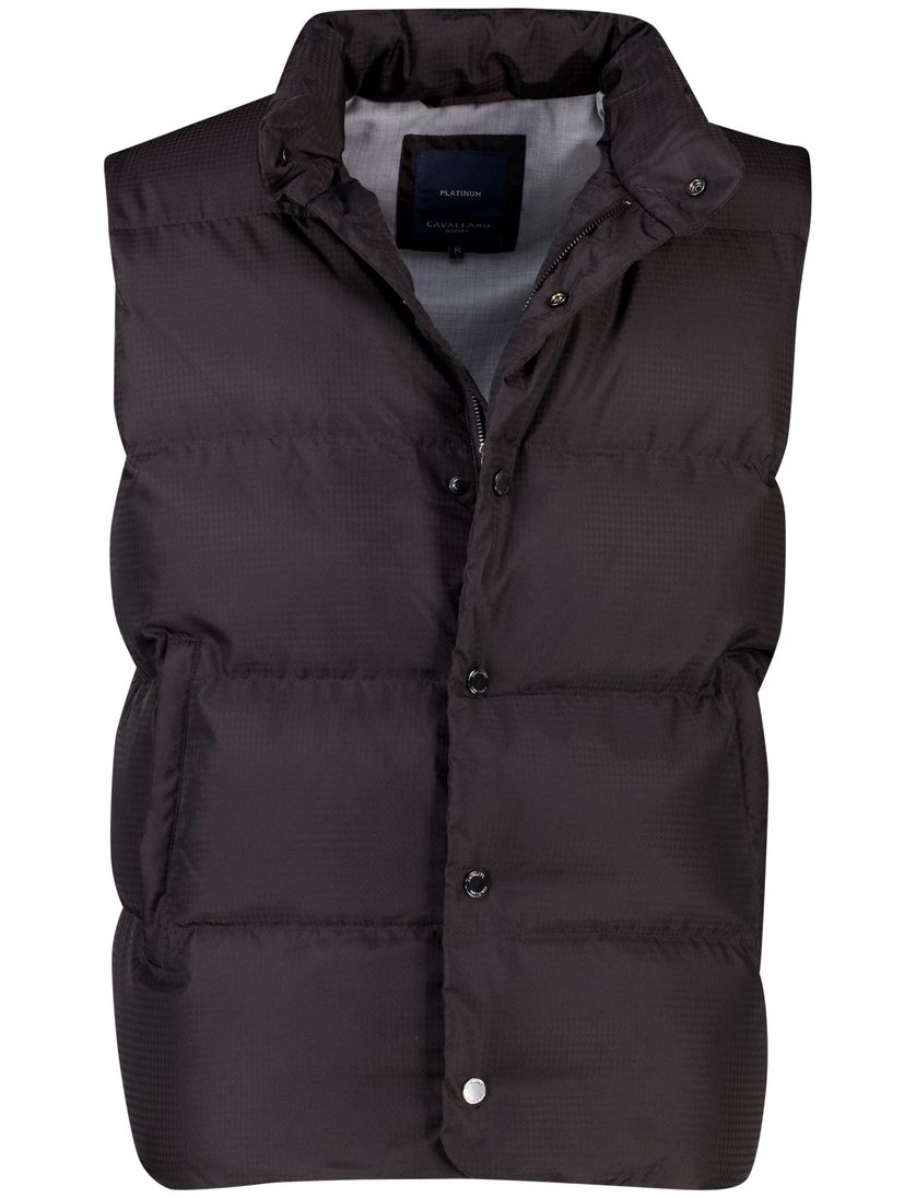 Cavallaro Napoli Platinum Zortinio puffer bodywarmer bruin