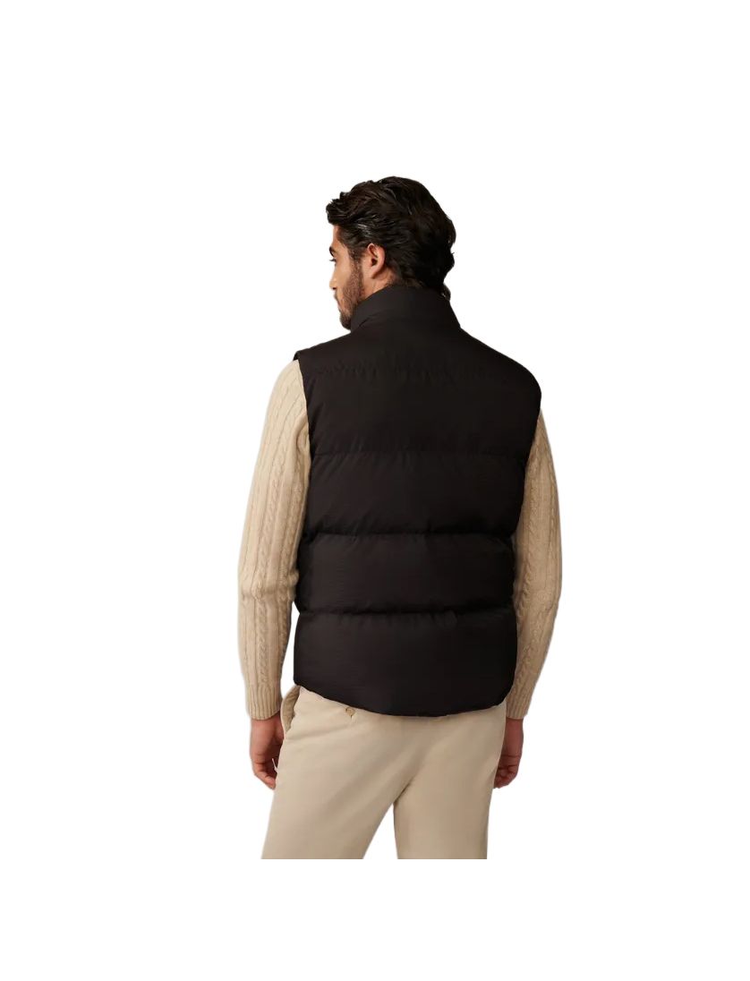 Cavallaro Napoli Platinum Zortinio puffer bodywarmer bruin
