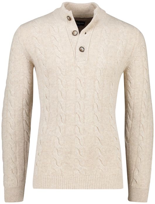 Cavallaro demezio half zip trui beige