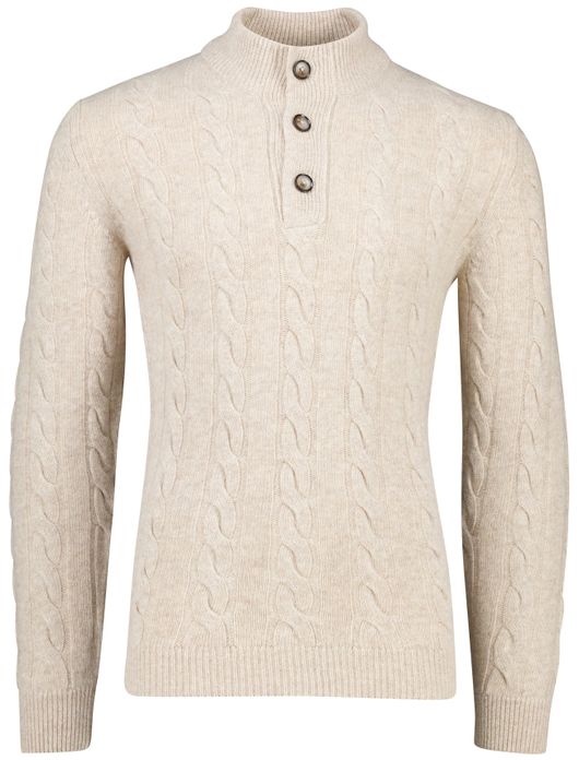 Cavallaro demezio half zip trui beige