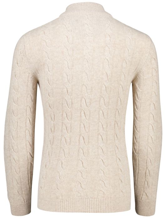 Cavallaro demezio half zip trui beige
