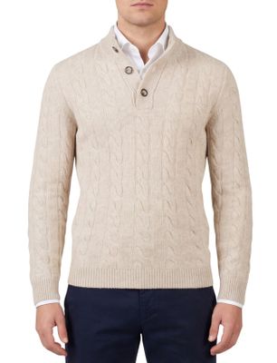 Cavallaro trui cavallaro beige effen