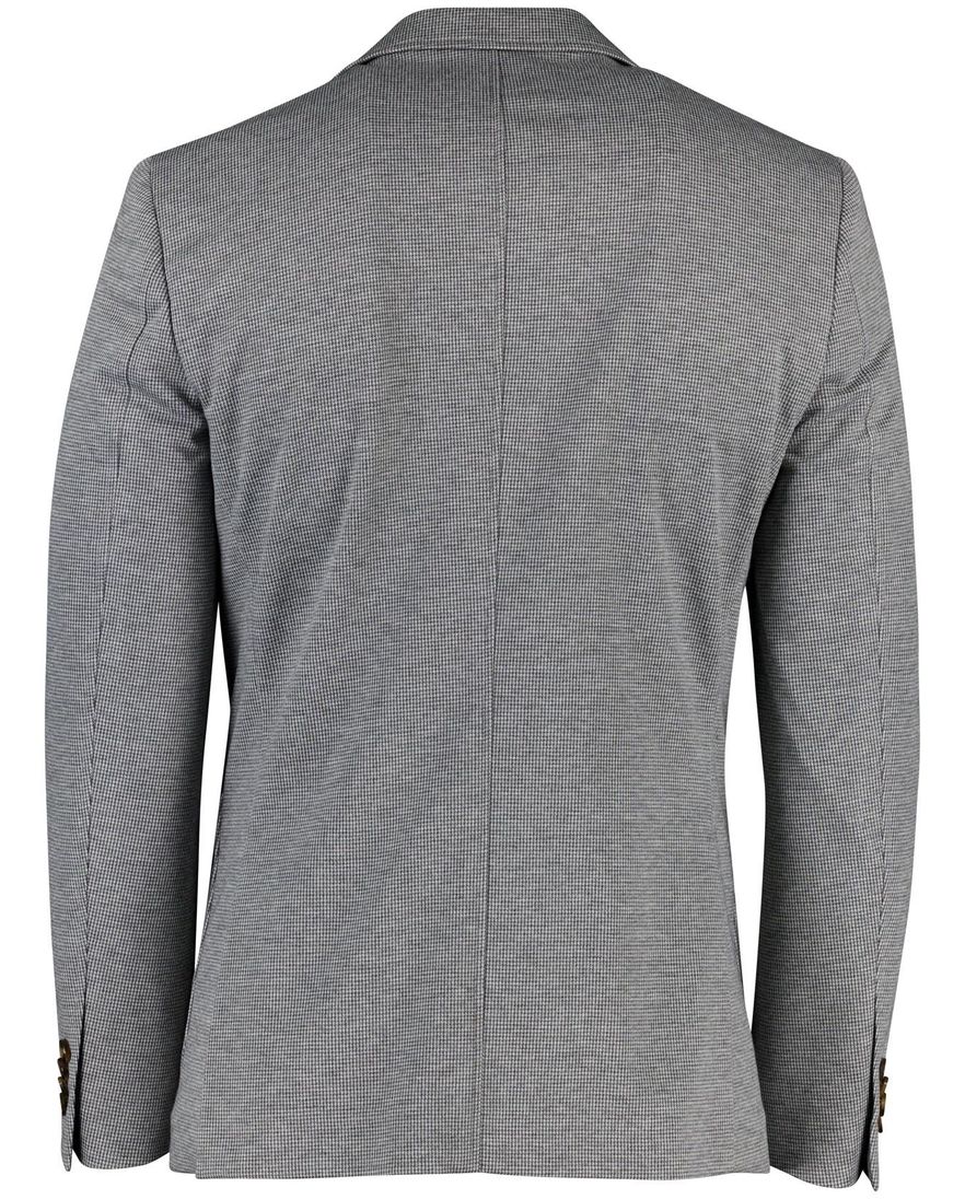 Born With Appetite colbert grijs geprint slim fit