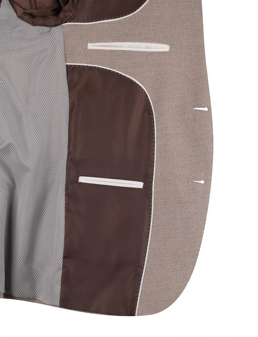 Portofino colbert beige geprint