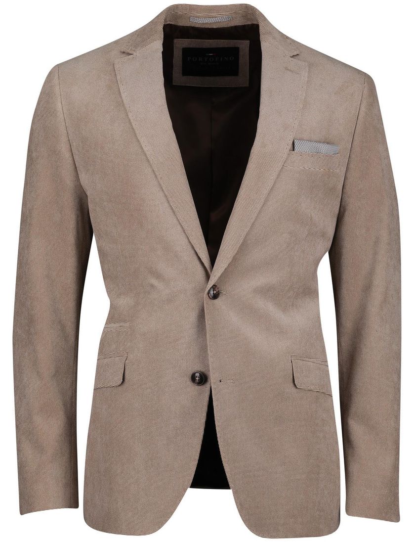 Portofino colbert beige polyester katoen