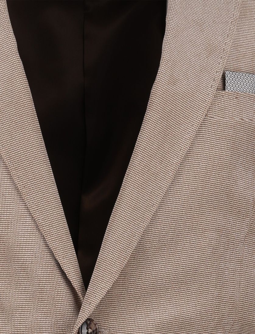 Portofino colbert beige polyester katoen