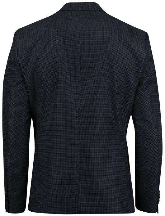 Portofino colbert navy geprint wol