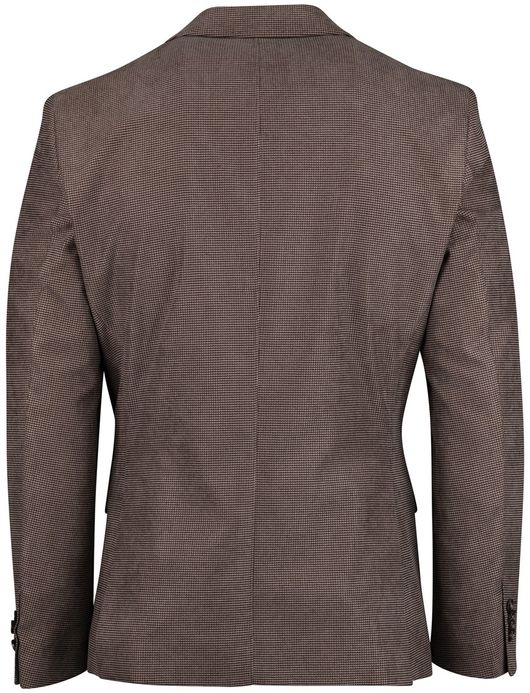 Portofino Colbert Bruin patroon vier zakken