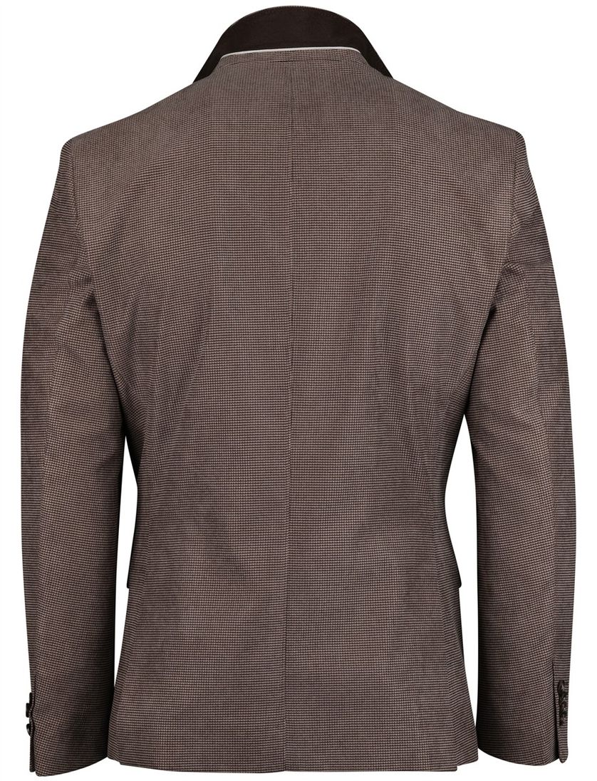 Colbert Portofino Bruin vier zakken patroon