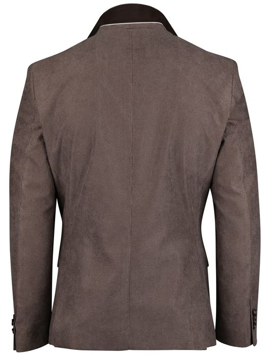 Portofino Colbert Bruin vier zakken patroon