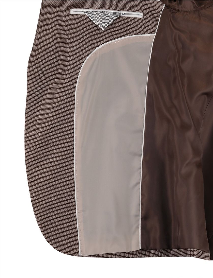 Colbert Portofino Bruin vier zakken patroon