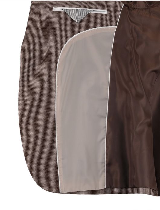 Portofino Colbert Bruin vier zakken patroon