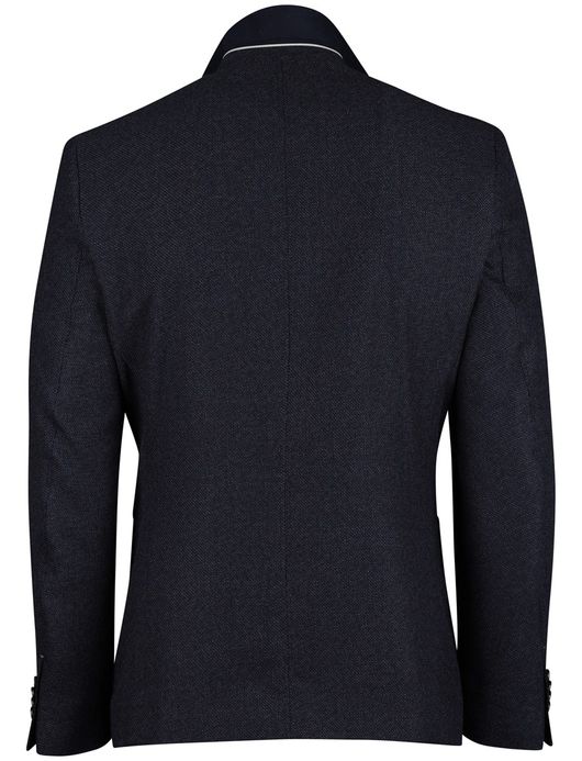 Portofino Colbert Donkerblauw borstzak geweven stof