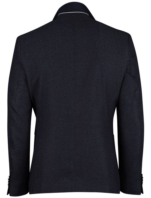 Portofino Colbert Donkerblauw geweven stof borstzak