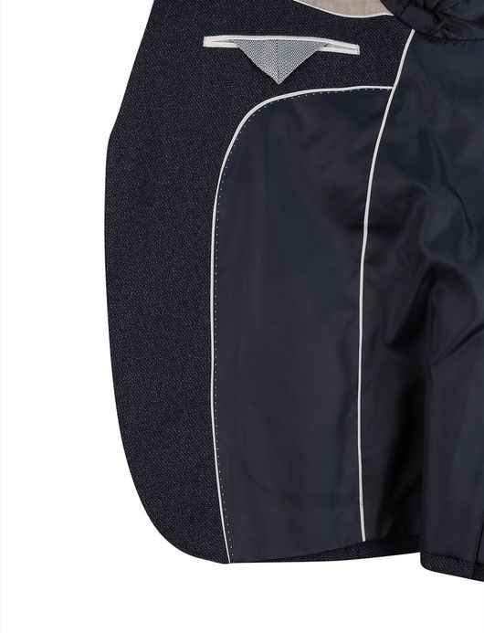 Portofino Colbert Donkerblauw borstzak geweven stof