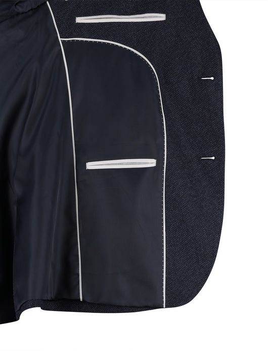 Portofino Colbert Donkerblauw borstzak geweven stof