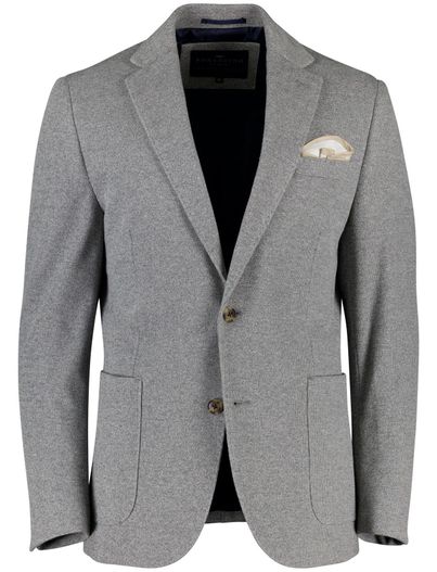 Portofino colbert Portofino grijs effen normale fit