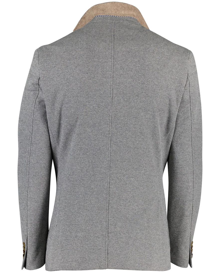 Portofino colberts Luka grijs effen normale fit