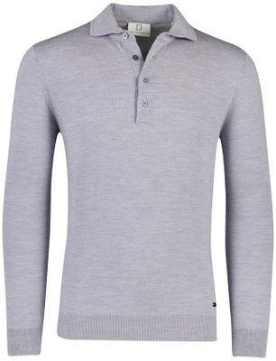 Born With Appetite Merinowol lange mouw polo Born with Appetite Anton grijs