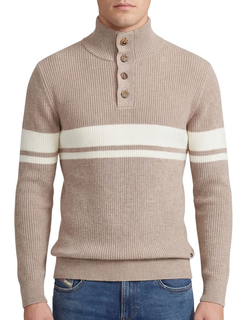 Half button Eben Born with Appetite bruin