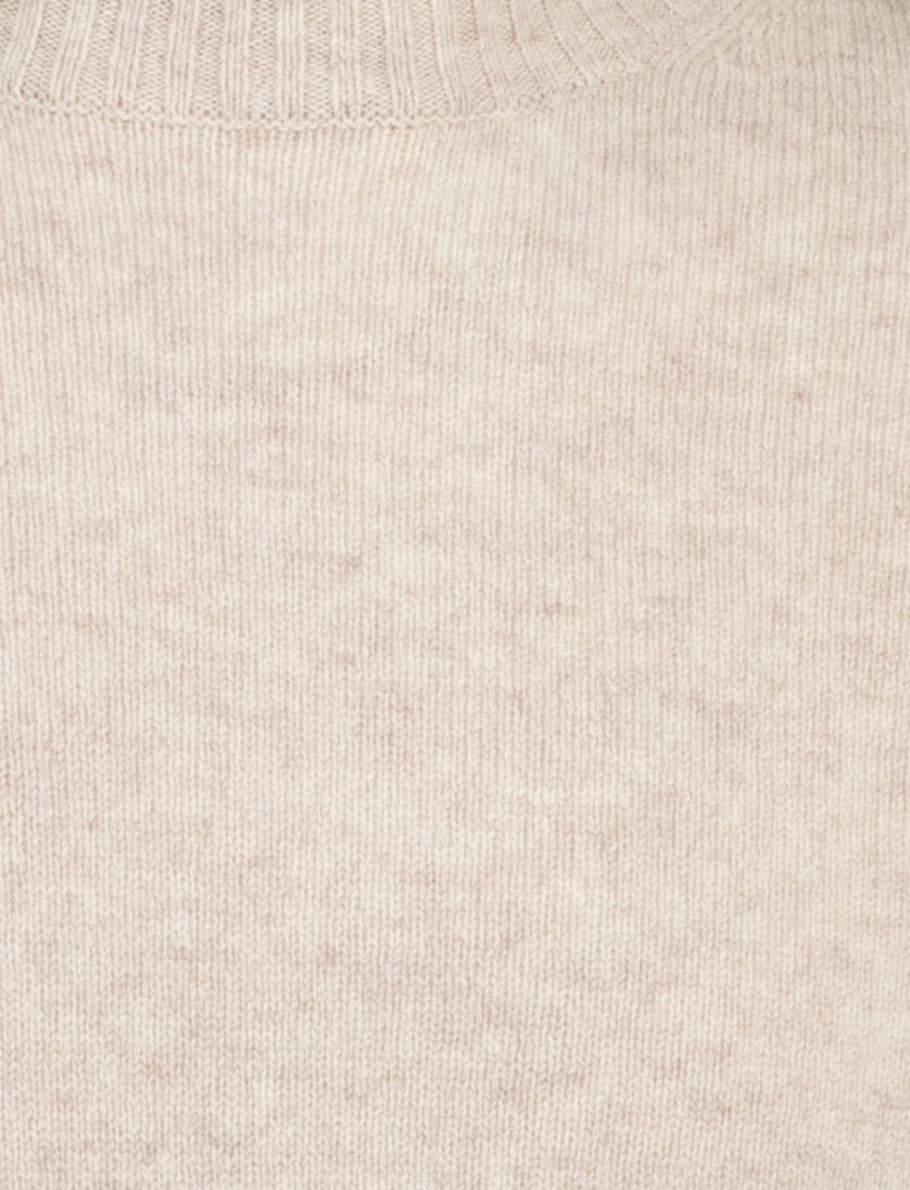 beige Born with Appetite Gregg mock trui