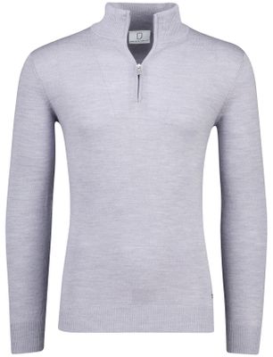 Born With Appetite Merinowol Lux pull half zip Born with Appetite grijs