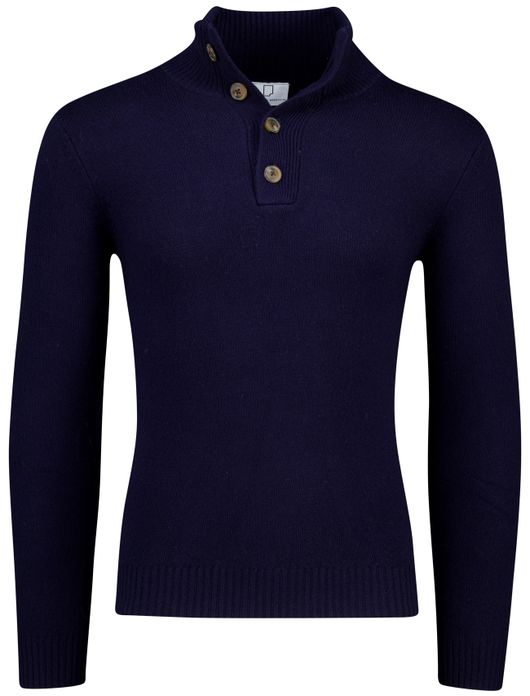Born with Appetite half zip trui donkerblauw