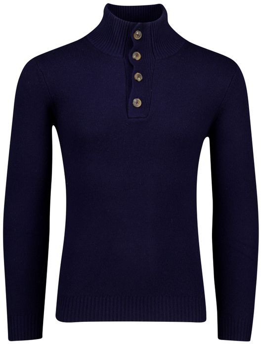 Born with Appetite half zip trui donkerblauw
