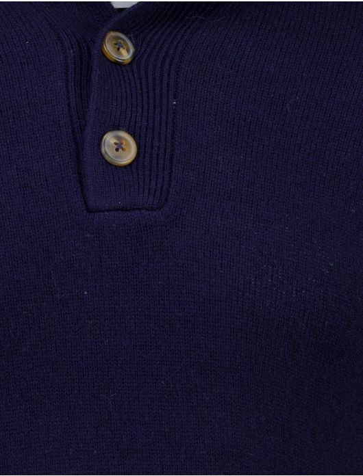Born with Appetite half zip trui donkerblauw