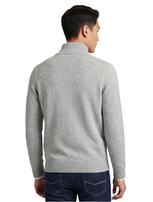 Born with Appetite 4-knoops trui grijs