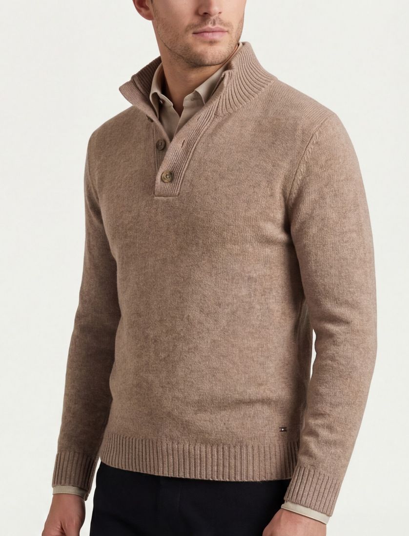 Sutton Born with Appetite half button bruin wol