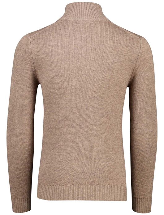 Born with Appetite Sutton half zip trui bruin