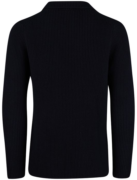 Vest Born with Appetite gebreid navy