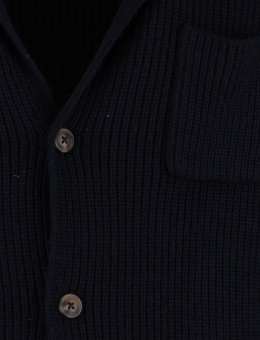 Vest Born with Appetite gebreid navy