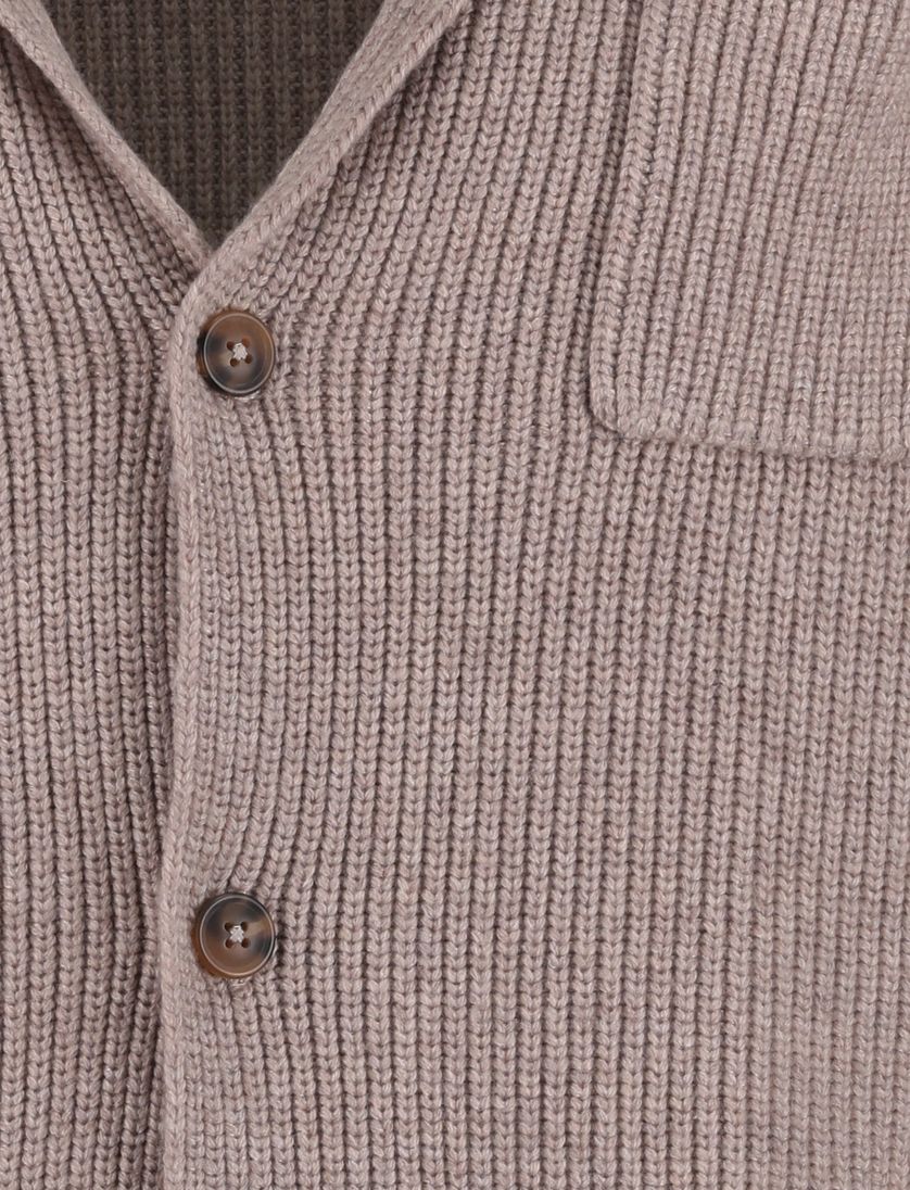 Born with appetite vest normale fit effen beige