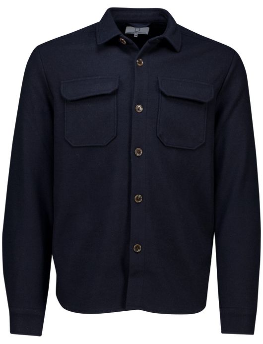 Born with Appetite Reggie overshirt donkerblauw