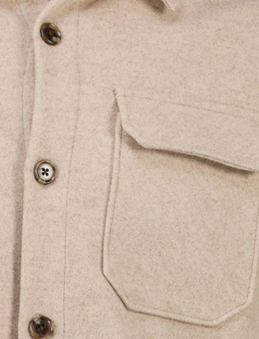 Born with appetite reggie overshirt lichtbruin