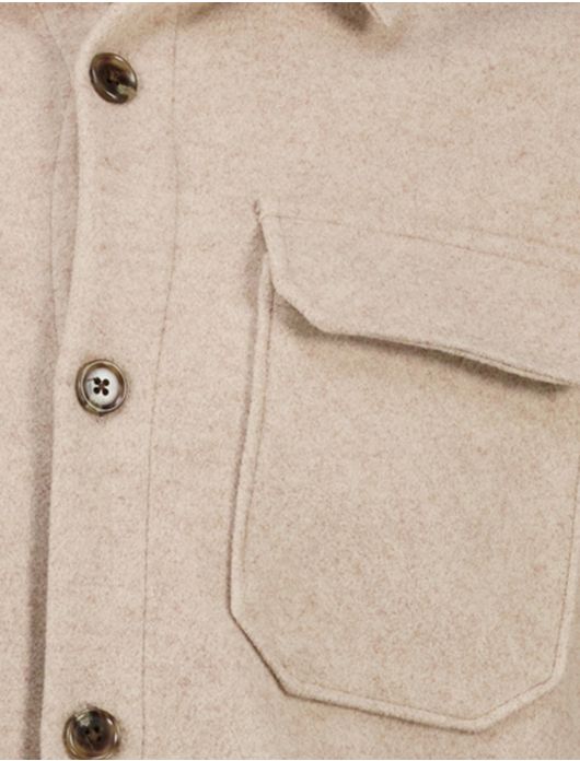 Born with appetite reggie overshirt lichtbruin