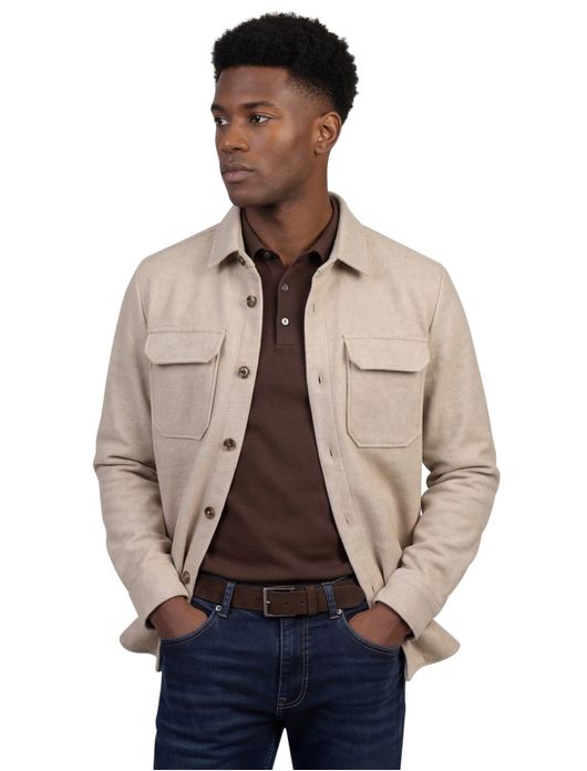 Born with appetite reggie overshirt lichtbruin