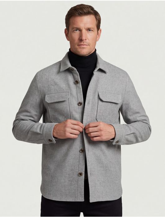 Born with appetite reggie overshirt grijs