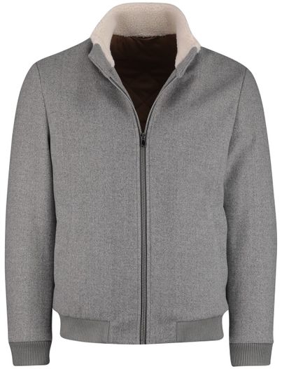 Born With Appetite Born with appetite jas slim fit effen grijs