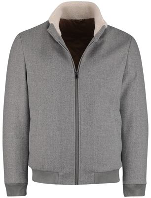 Born With Appetite Born with appetite slim fit jas effen grijs