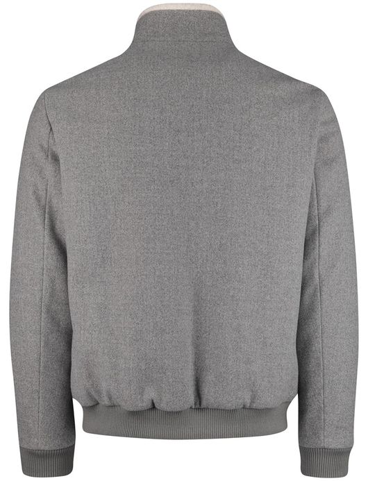 Born with appetite jas slim fit effen grijs