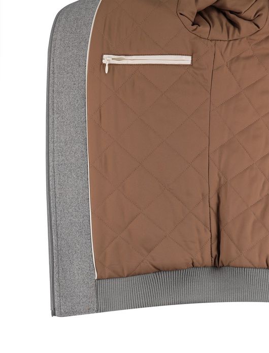 Born with appetite jas slim fit effen grijs