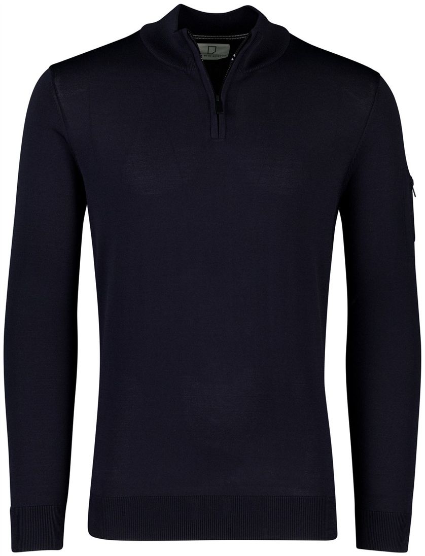 Trui Born With Appetite half zip navy