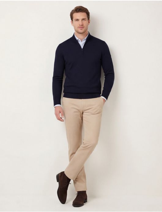 Born With Appetite knitted pullover navy