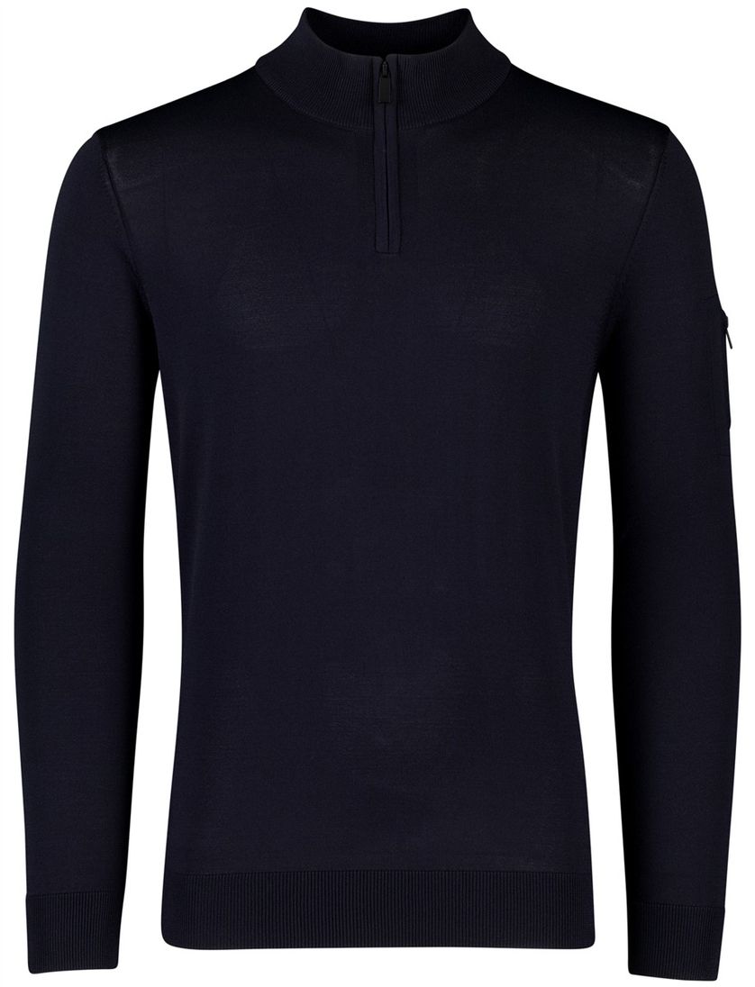 Trui Born With Appetite half zip navy