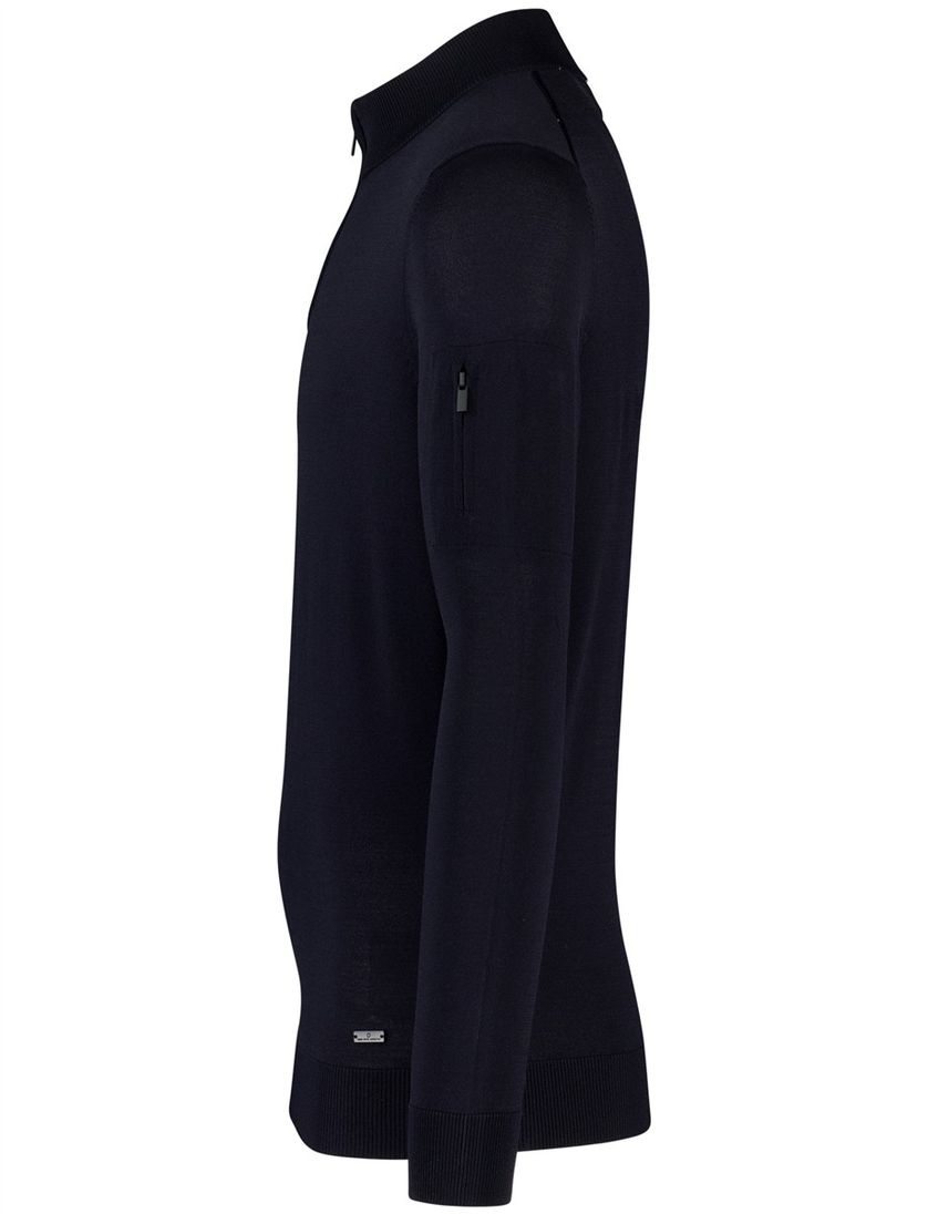 Trui Born With Appetite half zip navy