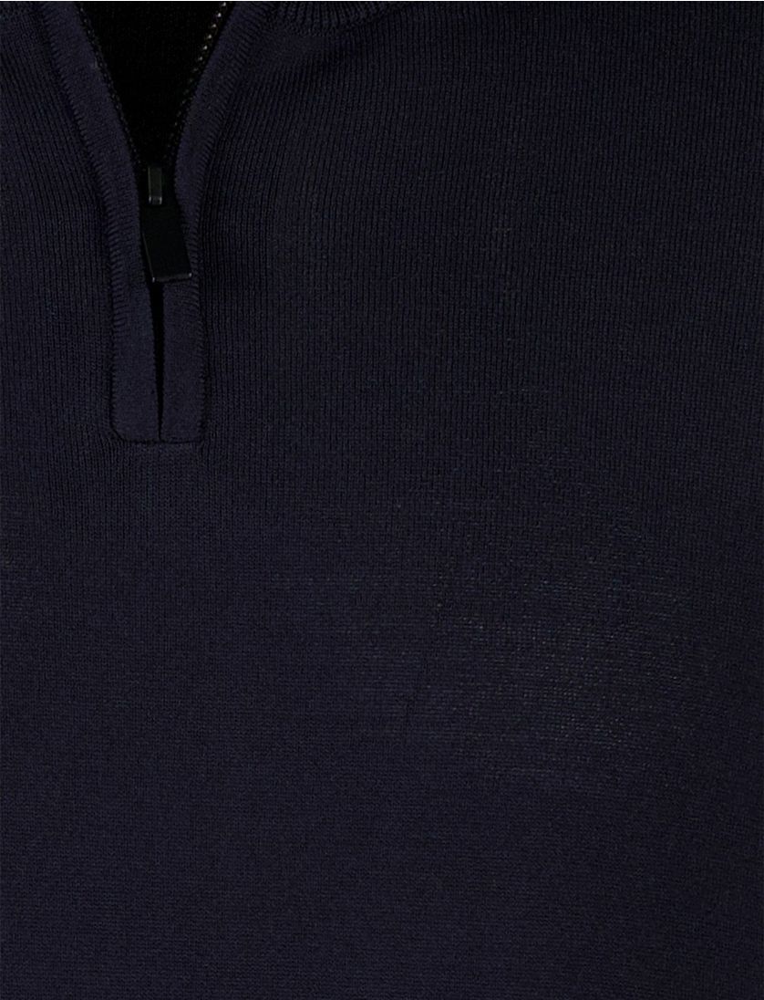 Trui Born With Appetite half zip navy