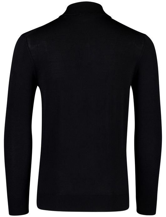 Born With Appetite trui half zip zwart